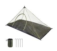 EFUTURETIME Moustiquaire Camping, 220 x 120 x 100cm, Léger et Portable, Anti Moustique, Exterieur avec Porte Zippée, Pour Lit de Camping, Randonnée, Vert