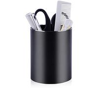 efuturetime® Pot À Crayons Metal, Organiseur de Bureau, 8x10 cm, Porte-Stylo Rond pour Stylo, Pinceau Maquillage, Stockage, Support de Crayons pour Enfant, Adult, Noir