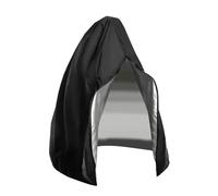 EFzkrtvm Housse pour Fauteuil « Egg » de Jardin, Housse de balançoire en Forme d'œuf avec Fermeture éclair, Noire, 200x230cm