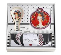 EGAN 214035 Lot de Tablier, Dessous de Plat et Repose-Pied Le Pupazze