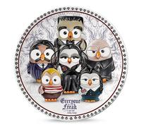 Egan Assiette à pizza en porcelaine The Addams Family