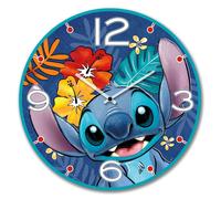 EGAN DISNEY STITCH Horloge, diamètre 50 cm, bleue