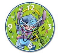 EGAN DISNEY STITCH Horloge, diamètre 50 cm, verte