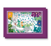 Egan Lot de 2 Sets de Table en Coton Bugs Bunny 45 x 30 cm