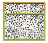 Egan Lot de 2 Sets de Table Orange et Vert Mickey et Minnie