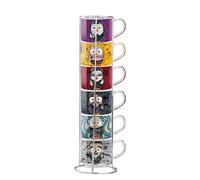 Egan Lot de 6 tasses à café Imp. The Addams Family + Metalrack