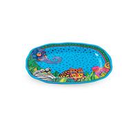 EGAN Plateau ovale en mélamine bleu Laurel Burch Ligne Jungle