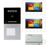EGB 232 655 - Interphone vidéo pour immeuble à 2 appartements avec contrôle d'
