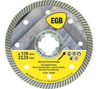 EGB 752695 - Disque à tronçonner diamant 125 mm béton, fine Cut, X-Lock