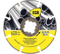 EGB 752760 - Disque à tronçonner diamant 115 mm acier, FeX, X-Lock