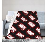 Egenedcemre Lin-kin Rock *Park- Chester Singer Benning*ton Couverture en flanelle super douce pour cadeau de Noël ou de Saint-Valentin pour lit ou canapé 203,2 x 152,4 cm