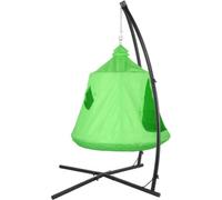 Egg chaise hamac Valora - Pour les enfants - Hamac avec support en X - Tente dans un arbre - Intérieur & Extérieur - Structure métallique - Vert
