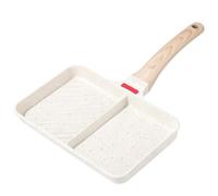 Egg Frying Pan, Lightweight Nonstick Skillet with Detachable Handle, Stone