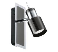 Spot DAVIDA GU10 1X4,6W en acier nickel noir 165x70mm