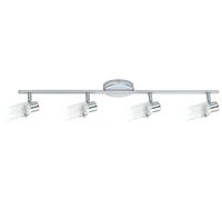 Eglo 32058 Projecteur Orvieto 2, Acier, G9, Chrome, 68,5 X 65 X 3 cm | salon en métal aspect chromé et verre opaque, ampoules G9 incluses, blanc chaud