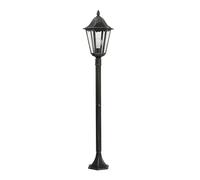 Eglo 93463 Navedo Lampadaire d'extérieur Ø 23cm Noir Argent Patine Clair