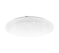 Eglo Access LED plafonnier Frania-A, 1 lampe murale avec effet cristal en | acier et plastique, blanc, télécommande, changement de température couleur (chaud, neutre, froid), dimmable, Ø 40 cm