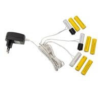 EGLO Accessoires pour bougies LED, 3 piles AA avec câble et prise | plastique noir