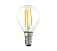 Eglo Ampoule filament LED E14, lampe forme goutte dimmable en étapes, éclairage rétro graduable, 4,5 watts (équivalent 40 watts), 470 lumens, blanc chaud, 2700 Kelvin, ampoule Edison P45, Ø 4,5 cm