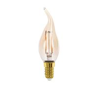 Ampoule LED E14 1X4W verre ambre