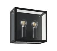 Applique extérieure A1 IP44 E27 2X40W en acier noir 290x0x260mm
