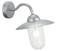 Eglo Applique murale d'extérieur Milton – Acier galvanisé IP44 E27 1x60W Argent 88489