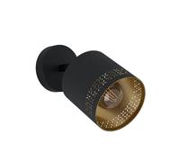 Spot ESTEPERRA E27 1X28W en acier noir D120mm