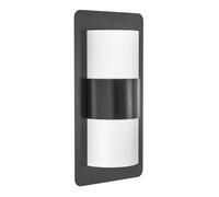 EGLO Applique murale extérieure Cistierna, lampe murale 2 flammes en acier