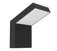 Eglo Applique murale extérieure Grottazzolina, lampe LED d'extérieur pour | façade, aluminium noir, lumière blanche chaude, IP54