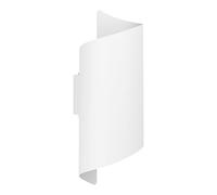 Eglo Applique murale extérieure LED Montarello, lampe terrasse spirale | éclairage d'extérieur avec interrupteur DIP, métal blanc, blanc chaud - neutre - froid, IP44