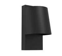 Eglo Applique murale extérieure LED Stagnone, lampe de façade avec spot, luminaire d‘extérieur en métal noir, avec ampoule GU10, blanc chaud, IP54