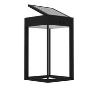 Eglo Applique murale extérieure LED Suzzara, lampe solaire avec détecteur de mouvement, éclairage mural d'extérieur rectangulaire, plastique anthracite, blanc neutre, IP44