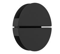 Eglo Applique murale extérieure LED Vascella, lampe terrasse avec éclairage | intdirect, luminaire d'extérieur rond, spot en acier inoxydable noir, blanc chaud - froid, IP44, Ø 18 cm