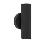 Eglo Applique murale intérieure Portillo, luminaire avec spot vers le haut et bas, lampe avec éclairage indirect, métal noir, douille GU10