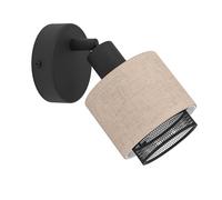 Spot ROSLEY E14 1X40W en acier noir D90mm