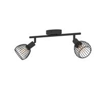 EGLO Applique Murale intérieure Sonnino, Lampe Murale avec Spot orientable, Spot Mural Industriel en métal Noir, éclairgae pour Salon et Chambre à Coucher, Douille E14