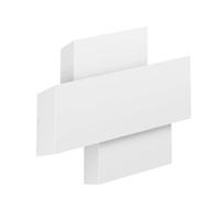 Eglo Applique murale intérieure Timparossa, luminaire d’intérieur avec éclairage indirect up et down, lampe minimaliste pour salon et couloir, métal blanc, douille E27