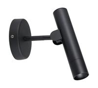 Eglo Applique murale LED Almudaina, lampe de lecture minimaliste avec spot | orientable, luminaire intérieur pour salon et chambre à coucher, métal noir, blanc chaud