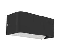 Eglo Applique murale LED extérieure connect.z Sania-z, lampe d'extérieur | connectée, app et commande vocale Alexa, luminaire en plastique noir, IP55, blanc chaud - froid, RGB
