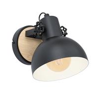 Eglo Applique murale Lubenham, lampe murale vintage 1 flamme style