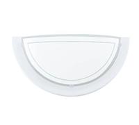 Applique Mural Metal/verre Blanc Maxi 60 Watts - Eglo
