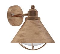 EGLO BARROSELA, Applique d'extérieur, Cuivre, Plastique, IP44, Classe I, Blanc