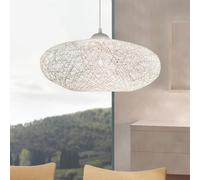 Suspension CAMPILO E27 1X60W en matière synthétique blanc D450mm
