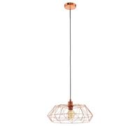 Eglo Carlton 2 suspension luminaire, éclairage table à manger | Suspension plafond acier cuivre, douille E27, luminaire design moderne