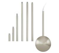 Eglo Conduit de câble Extention, guide de câble en acier, couleur : nickel mat, longueur : de 320 à 1 570 mm