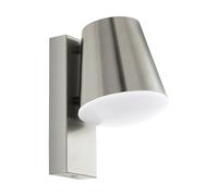Eglo connect Applique murale extérieure Caldiero-C, lampe extérieure Smart | Home, applique en acier inoxydable et plastique, couleur : argent, blanc, blanc chaud, réglable en intensité, IP44