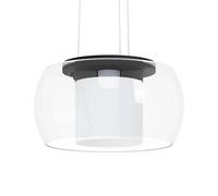 Eglo Connect Briaglia-C Suspension Led transparent, blanc, noir
