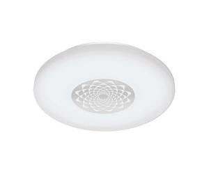 Eglo connect LED plafonnier Capasso-C, lampe connectée, applique murale à | motif, acier et plastique, blanc et chrome Ø 34 cm, dimmable, réglage blanc et couleurs