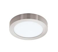 Eglo connect LED Plafonnier Fueva-C, lampe de plafond Smart Home, matériau | : fonte métallique, plastique, couleur : nickel mat, Ø 30 cm, intensité réglable, nuances de blanc et couleurs ajustables
