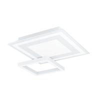 Eglo connect LED Plafonnier Savatarila-C, applique 2 flammes en acier et